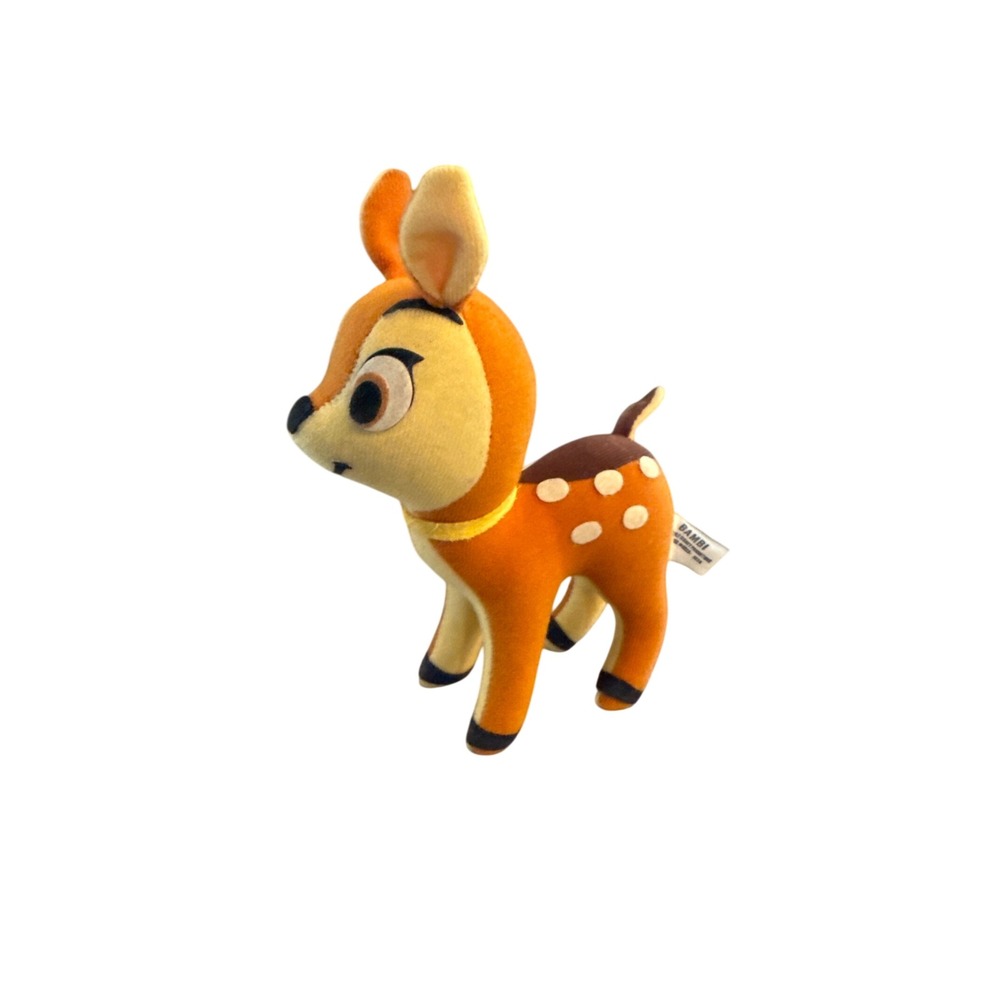 Vintage Disney Bambi Plush Stuffed Animal Toy Walt Disney Productions 0223-0058
